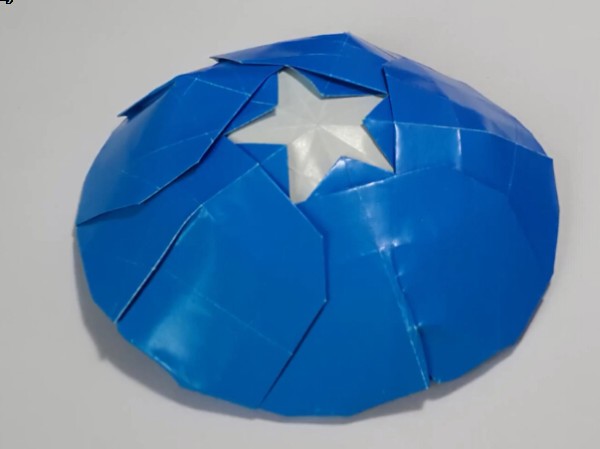 Captain America shield handmade origami tutorial