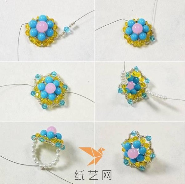 Beautiful beaded ring making tutorial