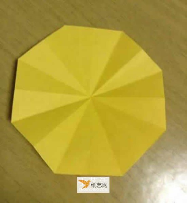 Detailed explanation of the steps of sunflower origami