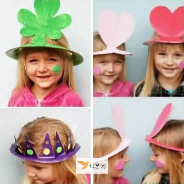 How to make a beautiful toy hat using paper dinner plates