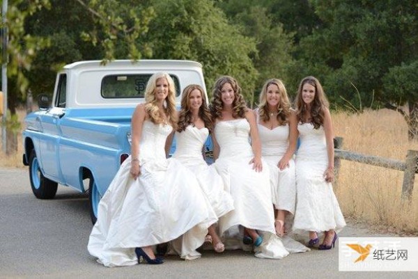 Happiness is taking wedding photos and holding a wedding with your best friend