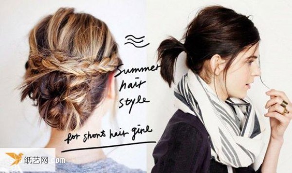 Summer braided and updo styles for girls with medium to long hair