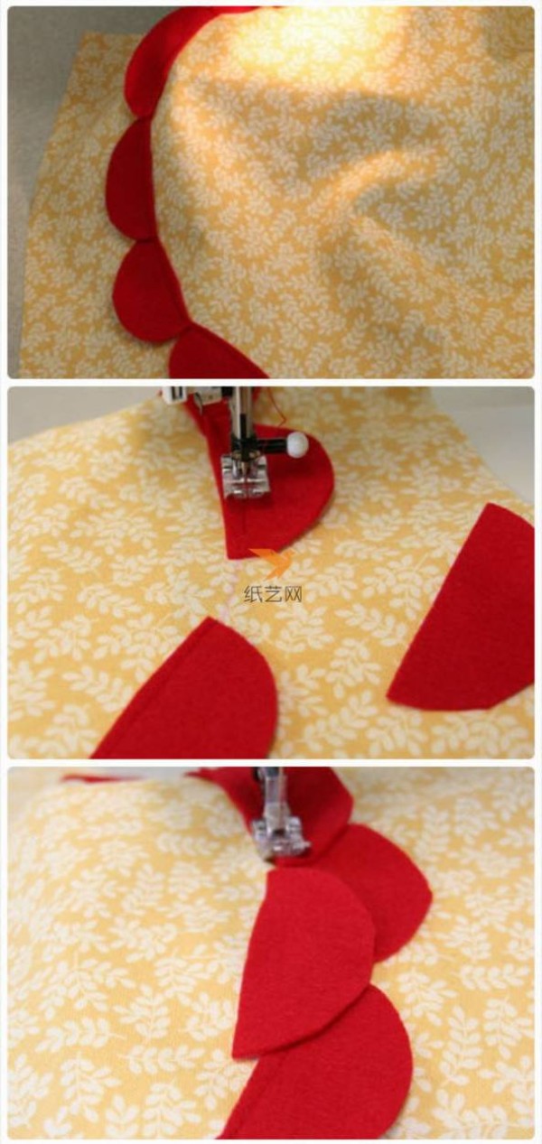 Tutorial on making non-woven three-dimensional flower non-woven pillow