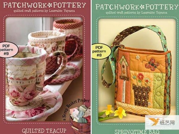 Pictures of handmade patchwork works that look beautiful, delicate and elegant