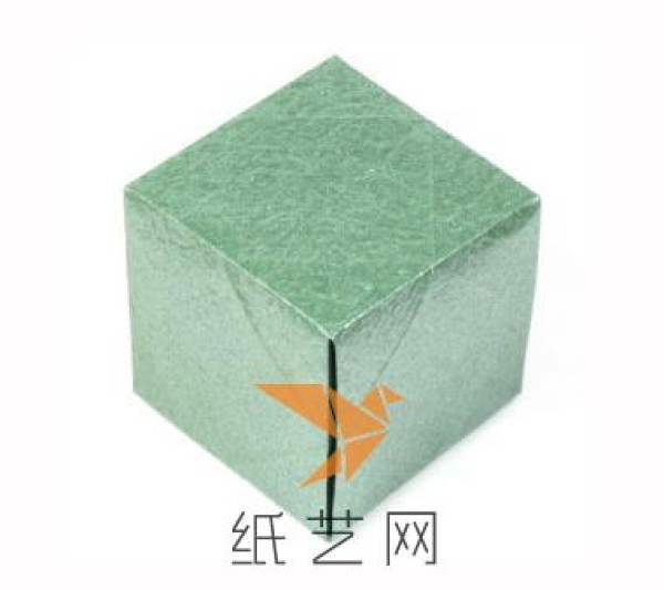 Tutorial on how to make a complete origami cube origami box from one piece of paper