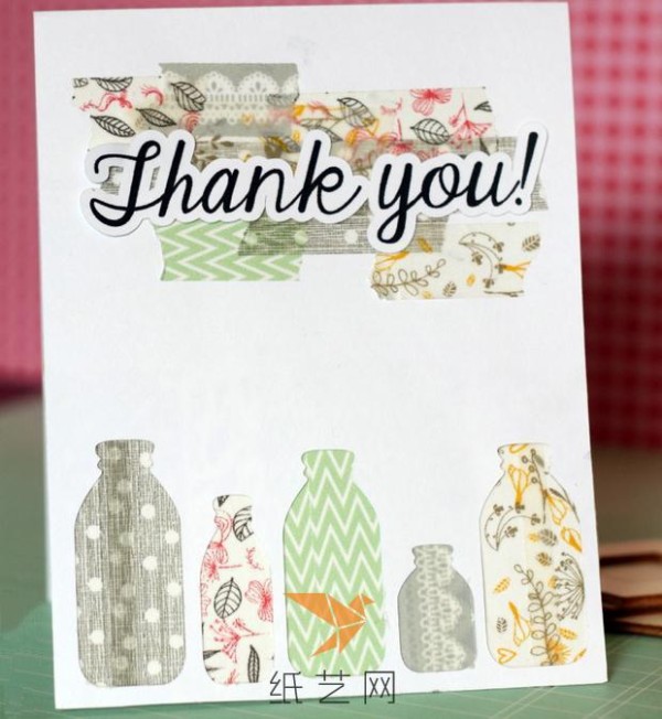 Simple and beautiful washi tape tutorial for making greeting cards