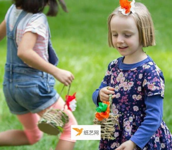 How to make cute children’s flower baskets