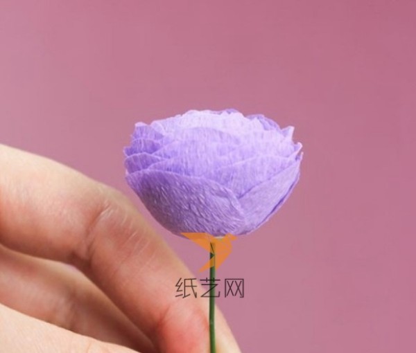 How to make delicate paper roses from crepe paper - DIY illustrated tutorial