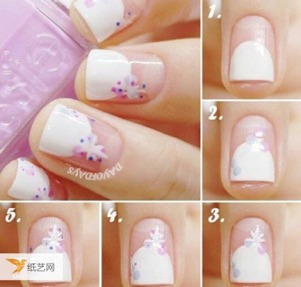 Fashionable looking summer manicure picture tutorial pictures