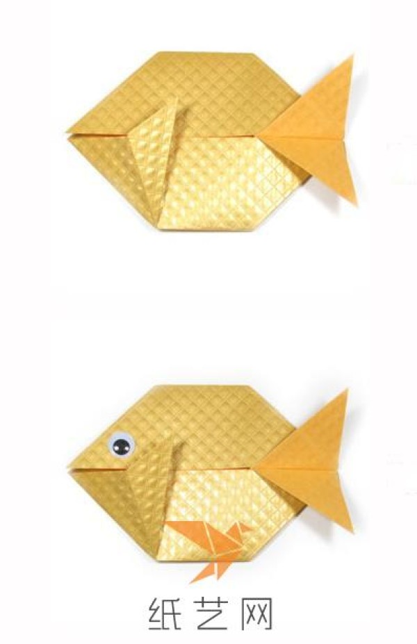 Cute origami fish making tutorial