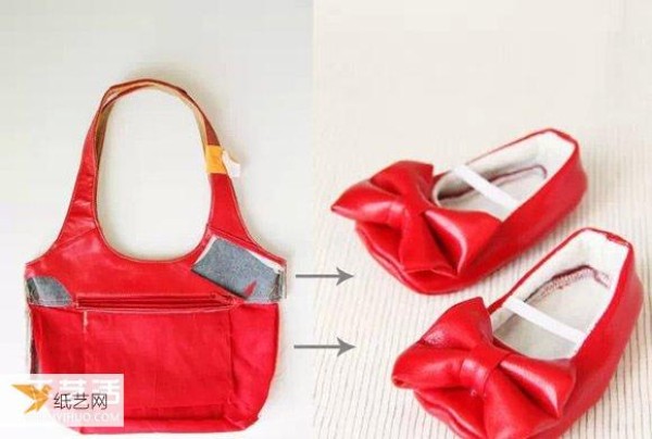 Transform unwanted shabby bags into stylish baby shoes