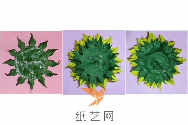 Paper Craft Sunflower Tutorial