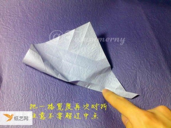 Share an illustrated tutorial on using origami to fold a flame-tailed square cat.