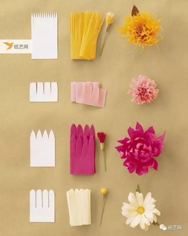 5 Easy Crepe Paper Flower Tutorials