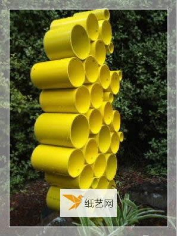 Tutorial on making garden sculptures using PVC pipes