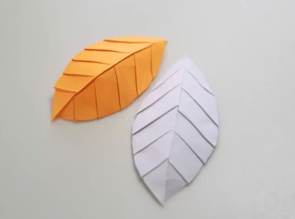 Simulated origami leaves origami leaves manual origami tutorial