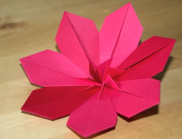 How to make origami flowers? Origami clematis handmade origami video tutorial