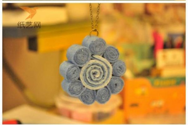 Non-woven fabric tutorial Simple and clever non-woven flower hanging ornament making tutorial