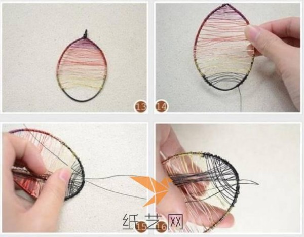 An artistic winding winter tree necklace making tutorial