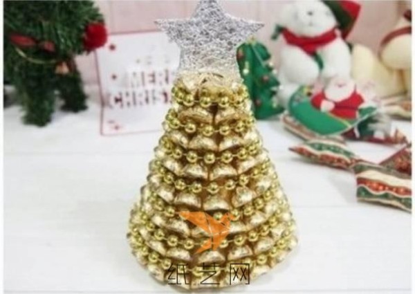 Christmas handmade paper art chocolate Christmas tree making tutorial