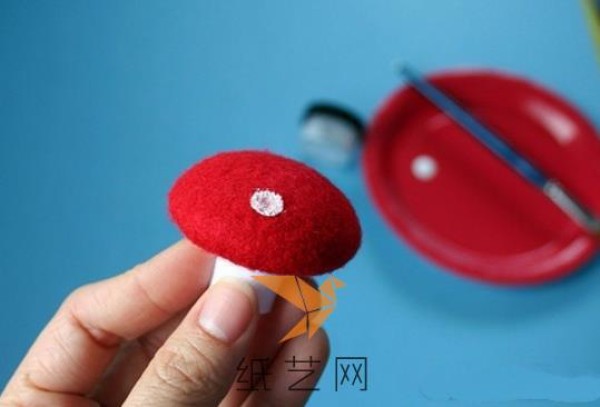 Tutorial on how to make cute non-woven mushrooms