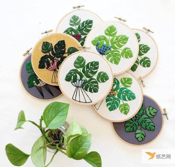 Appreciation of beautiful fresh embroidery works handmade stitch by stitch