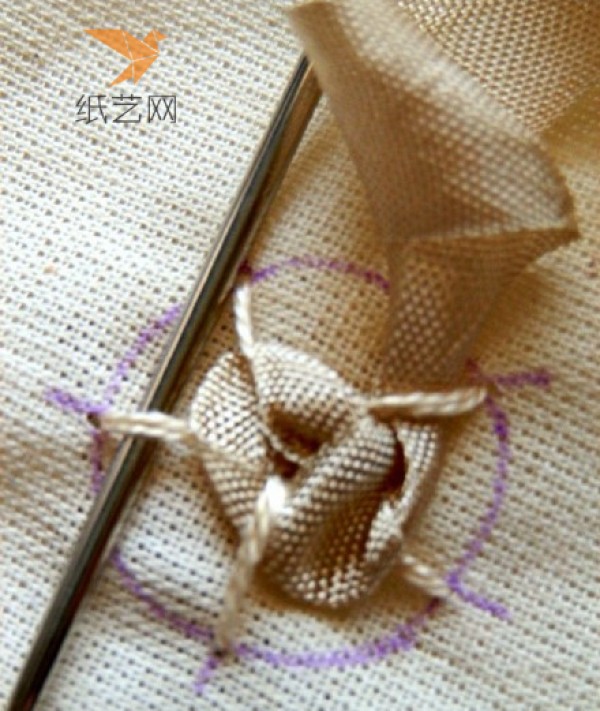 Fabric Ribbon Embroidery Rose Making Tutorial Fabric Tutorial