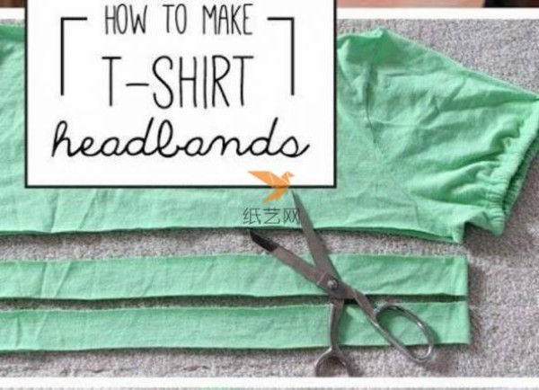 Turn waste into treasure. Tutorial on how to make a discarded cotton T-shirt into a braided headdress.