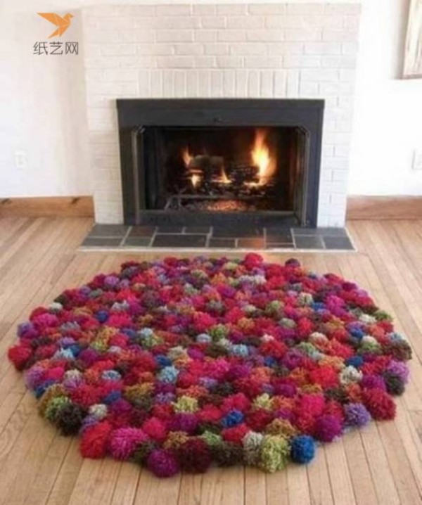 Tutorial on turning waste into treasure: transforming waste wool into a carpet made of small wool balls