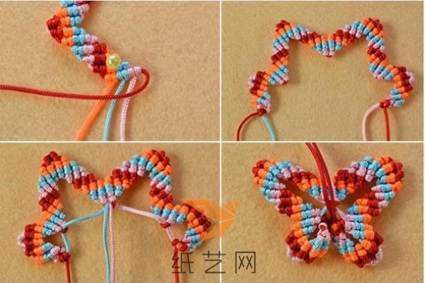 Hand Knitted Butterfly Bracelet Tutorial