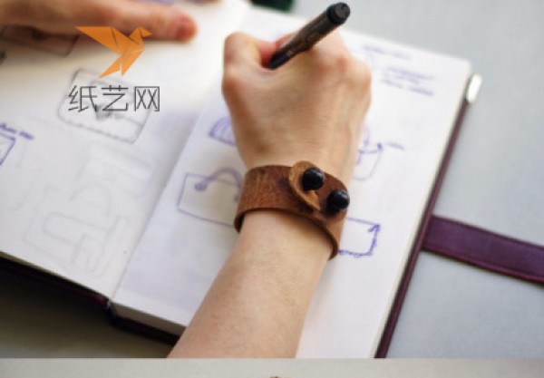 Simple leather bracelet tutorial for turning waste into treasure