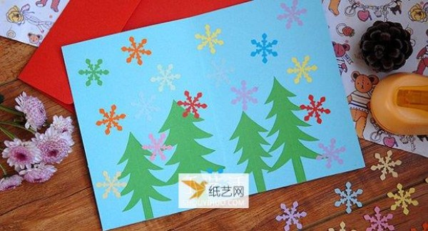 Experience the colorful and wonderful production tutorial of DIY Christmas cards