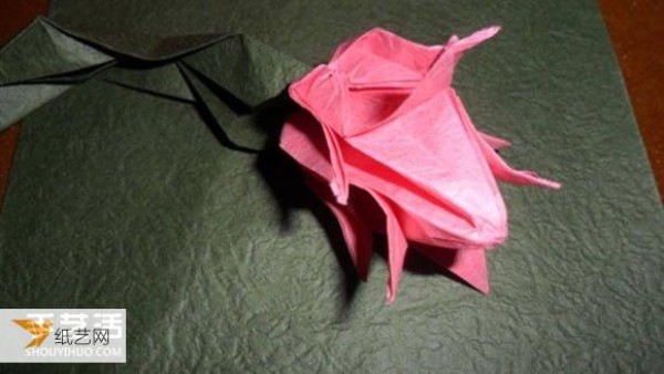 Origami Christmas Cactus - Origami Origami Illustrated Tutorial