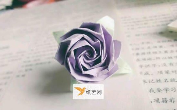 Detailed illustration of how to fold Beryl Rose