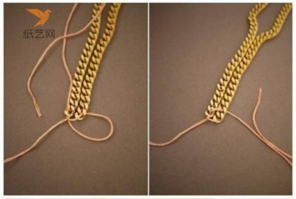 Beading Tutorial Rose Gold Metal Chain Beaded Combination Necklace Making Tutorial