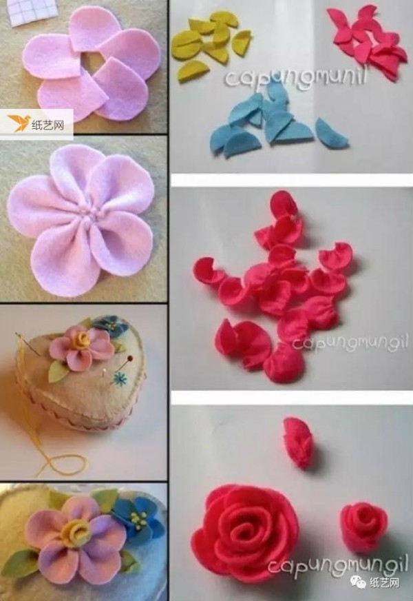 Hairpins made of non-woven fabric, super cute!