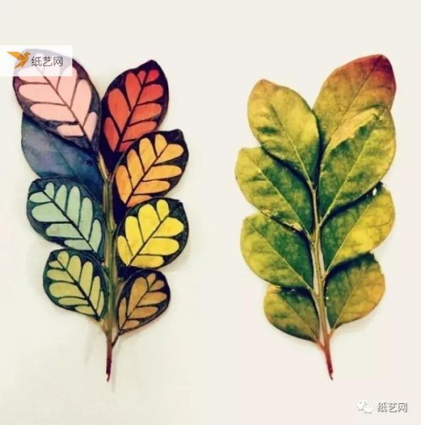 Just two strokes of leaves can turn them into beautiful handicrafts