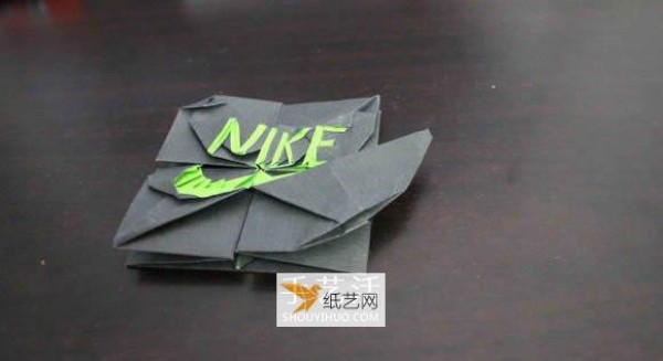 How to fold the Nike logo using origami