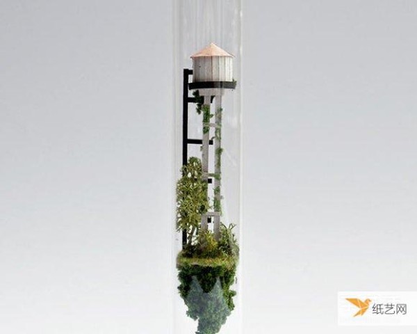 A world in which cardboard and tree branches are turned into treasure to create personalized glass test tubes