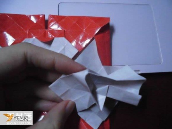 Super complicated kissing fish heart origami illustration process