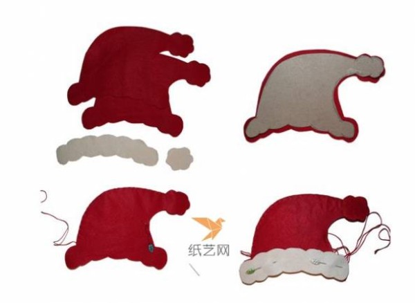 Tutorial on making Christmas non-woven handheld small decorations (Santa Claus, reindeer)