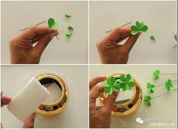 5 super simple paper art four-leaf clover tutorials are here!