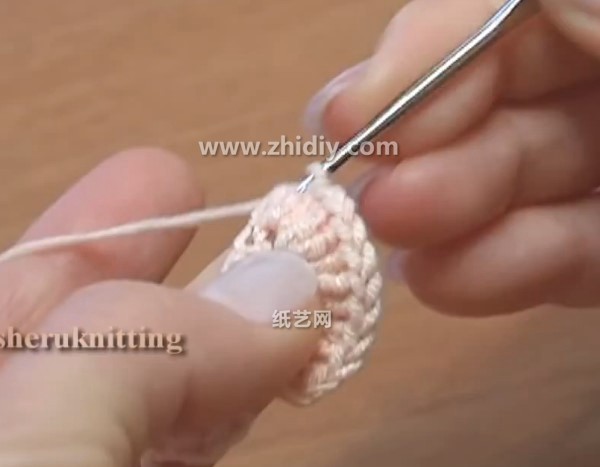 Crochet spiral flower decorative weaving handmade DIY production tutorial