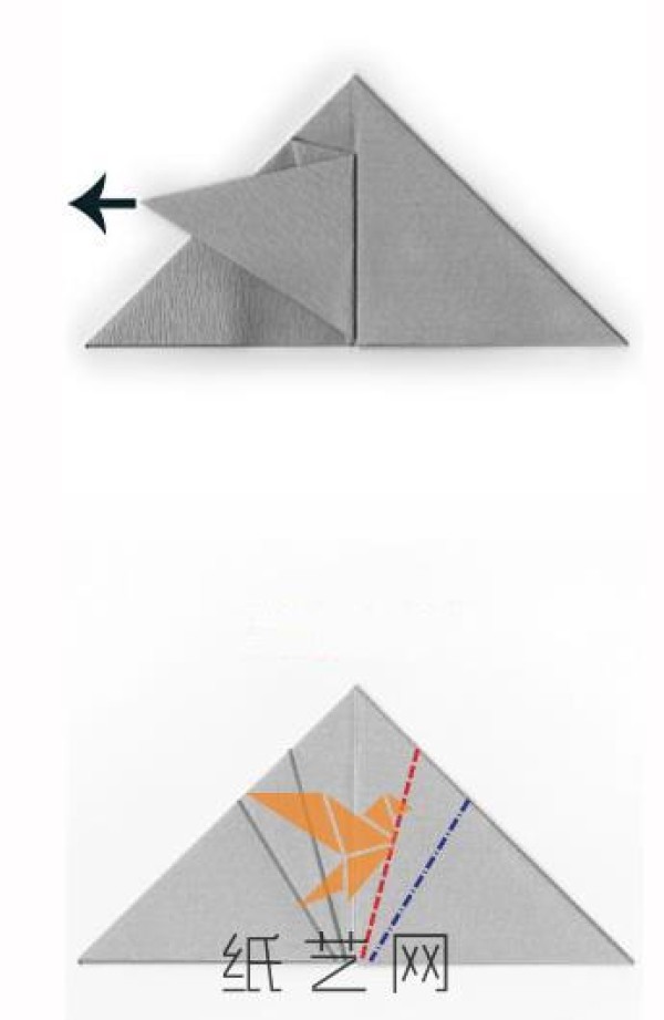 Tutorial on how to make an origami elephant with big ears