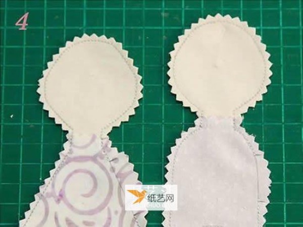 Use non-woven fabric to make personalized couple refrigerator magnets