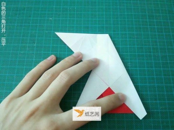 Detailed illustrated tutorial on how to fold the Christmas crane