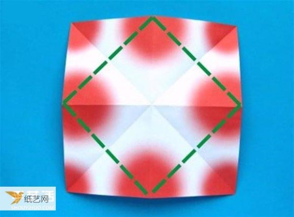 Origami Christmas Cactus - Illustrated tutorial on origami origami