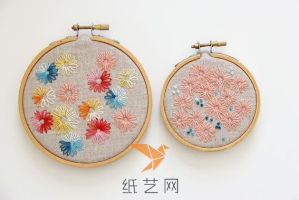 Small flower embroidery decoration for Teachers Day gift