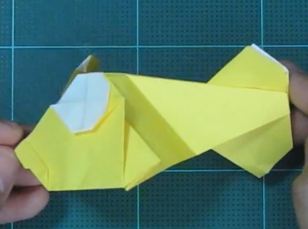 Handmade tutorial for cartoon origami goldfish