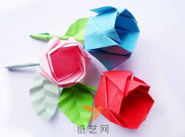 Beautiful and exquisite origami rose Valentine’s Day gift making tutorial